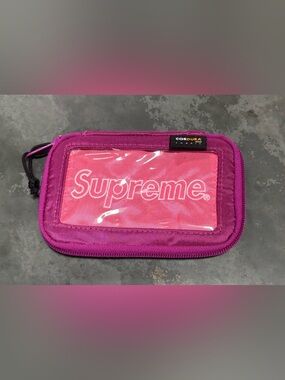 Supreme Magenta Small Zip Pouch